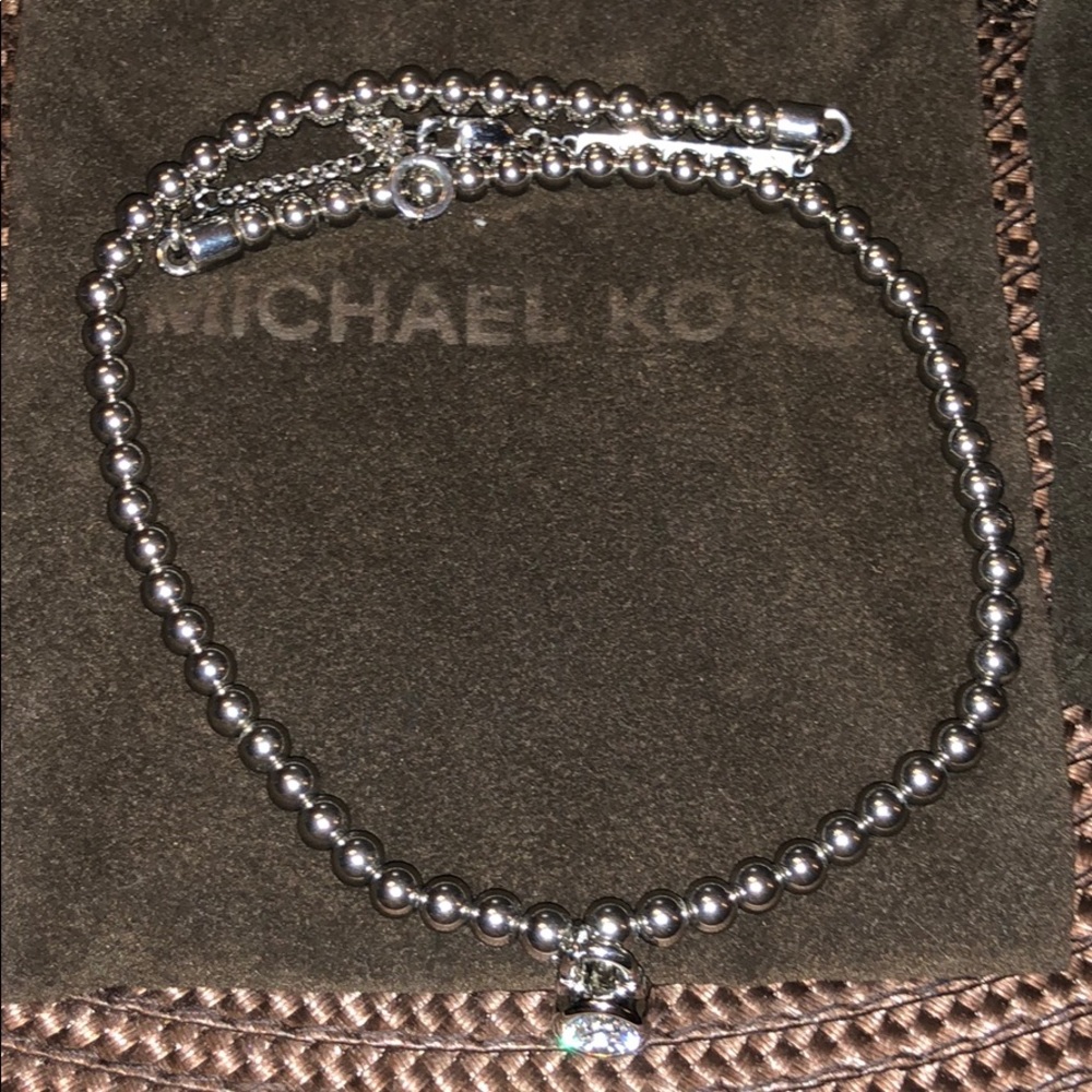 Matching bracelet and necklace set.